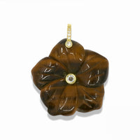 Flower Pendant With 14k Gold Plated Hook
