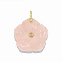 Flower Pendant With 14k Gold Plated Hook