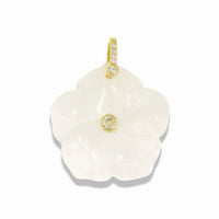 Flower Pendant With 14k Gold Plated Hook