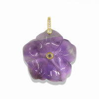 Flower Pendant With 14k Gold Plated Hook