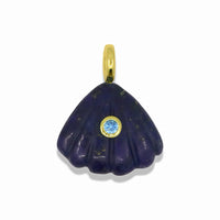 Seashell Pendant With 14k Gold Plated Hook