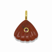 Seashell Pendant With 14k Gold Plated Hook