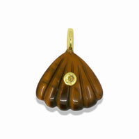 Seashell Pendant With 14k Gold Plated Hook