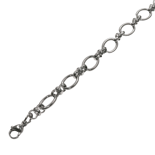 STEEL OVAL LINK BRACELET
