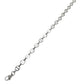 11-inch stainless steel oval Gucci style anklet bracelet with lobster clasp.