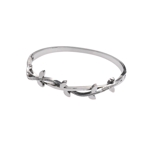 BRIGHTLEAF STEEL BANGLE