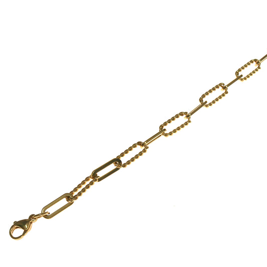TWISTED PAPER-CLIP BRACELET