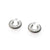 Chunky silver and gold AFRICA II HOOP earrings with a bold, statement design.