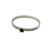 BAGUETTE DIAMONDS STEEL BANGLE