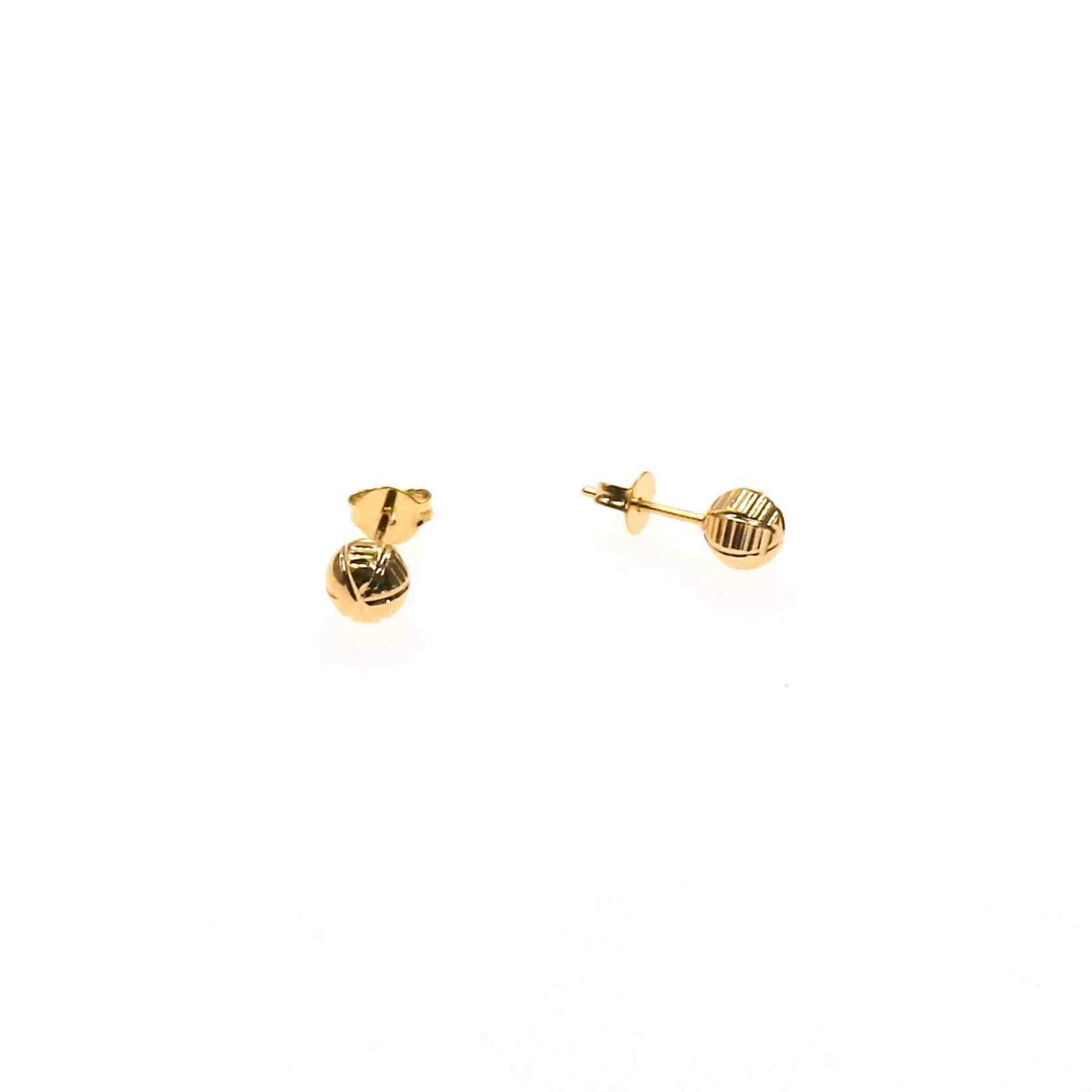 BEADS CUT STUD EARRING