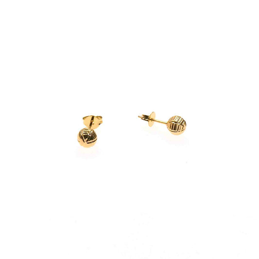 BEADS CUT STUD EARRING