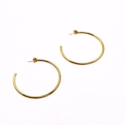 STAINLESS STEEL GOLD CLASSIC HOOP