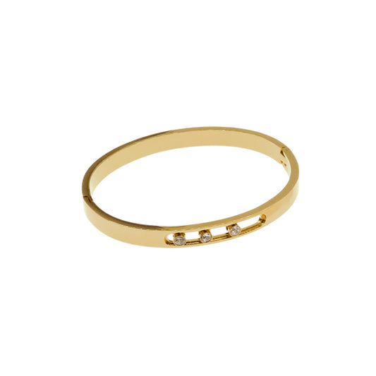STEEL GOLDEN BANGLE