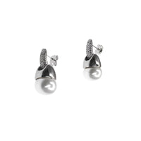 SHINE ZIRCONIA PEARL EARRING