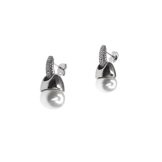 SHINE ZIRCONIA PEARL EARRING