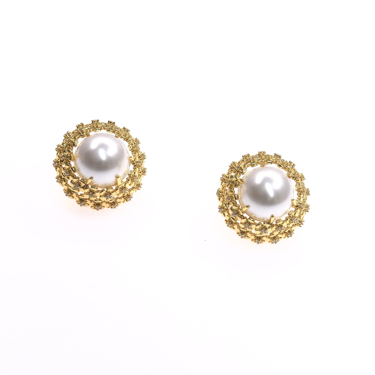 FLOWER PEARL EARRINGS