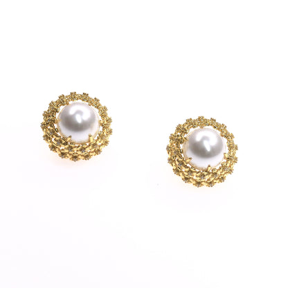 FLOWER PEARL EARRINGS