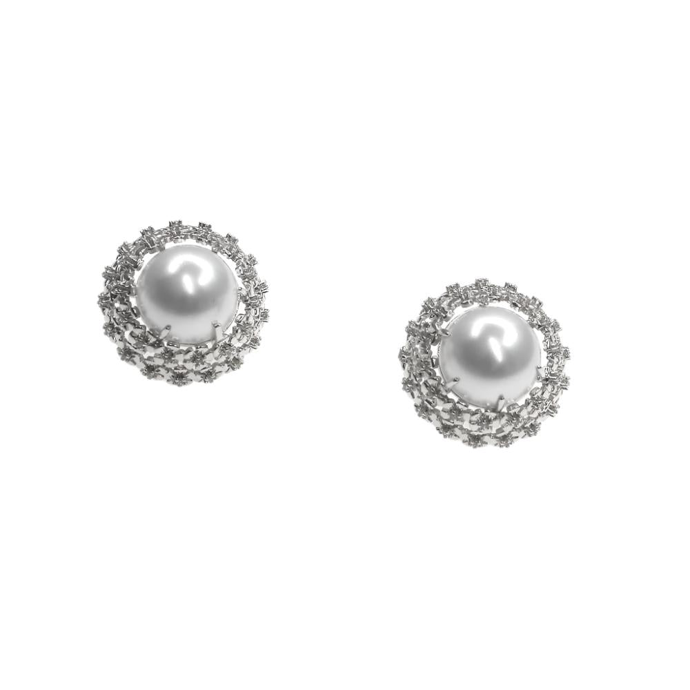 FLOWER PEARL EARRINGS
