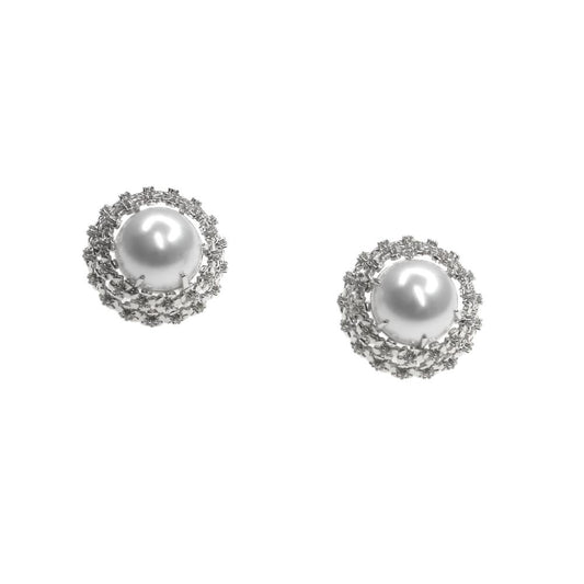 FLOWER PEARL EARRINGS