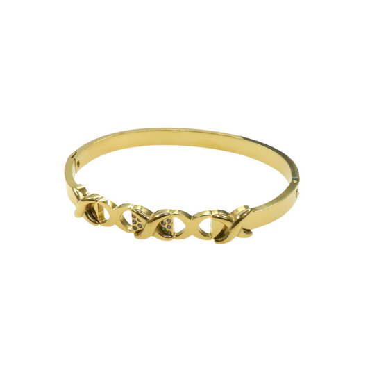 X SOLID GOLDEN BANGLE
