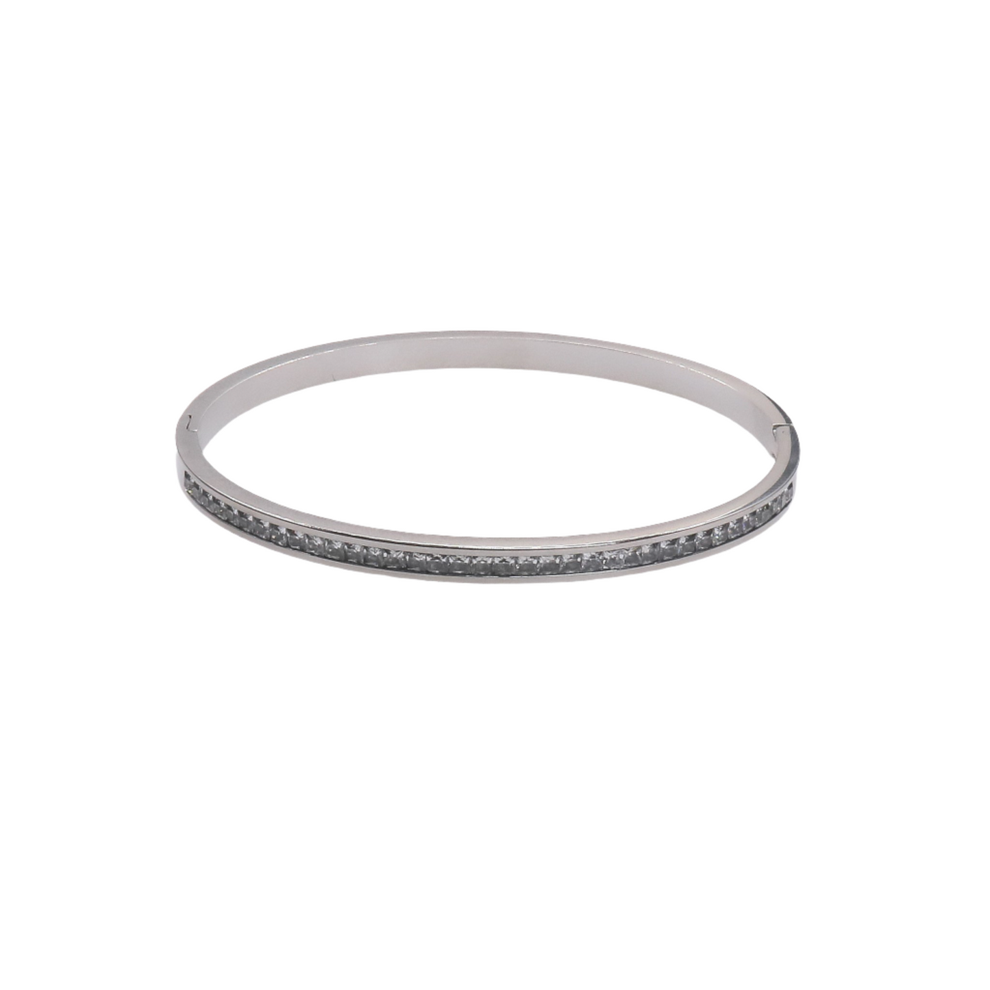 SOLID PAVE STEEL BRACELET