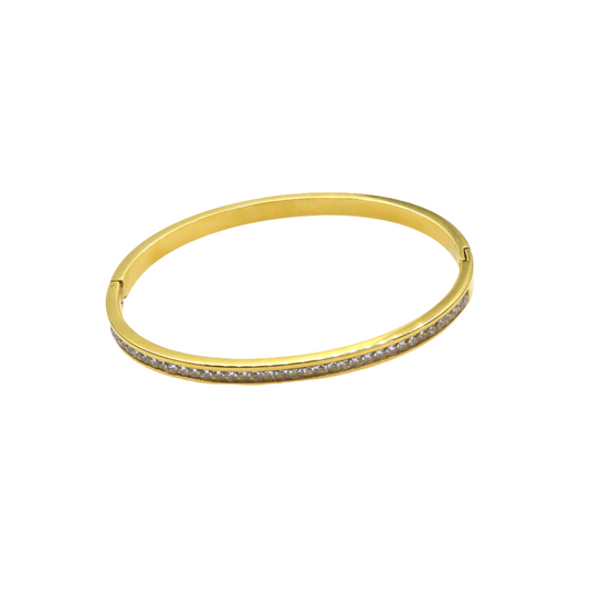 SOLID PAVE STEEL BRACELET