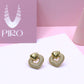 PAVE HEART STONE EARRING