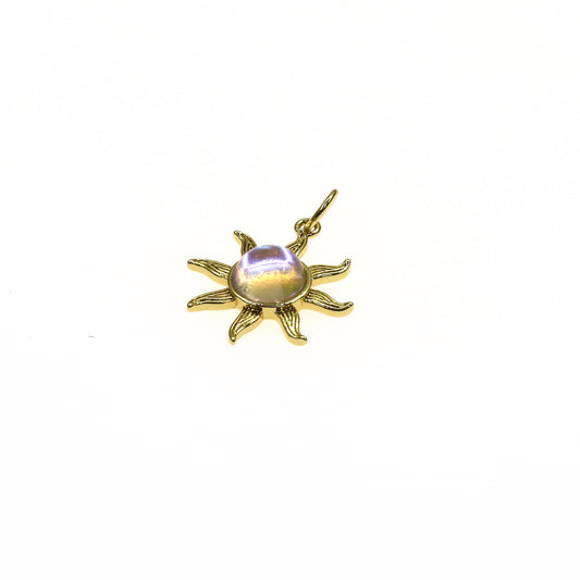GLASS SUN CHARM