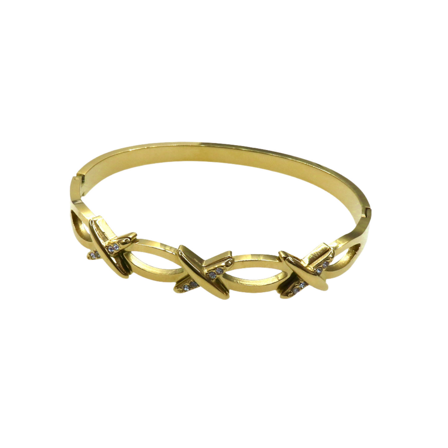X SOLID GOLDEN BANGLE