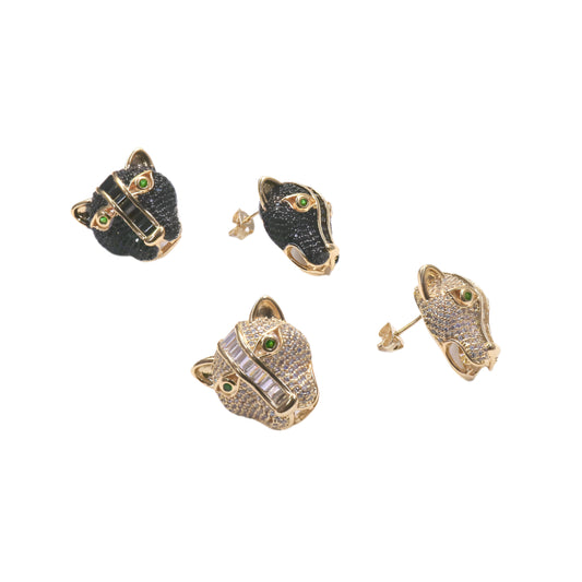 PANTHER HEAD EARRING