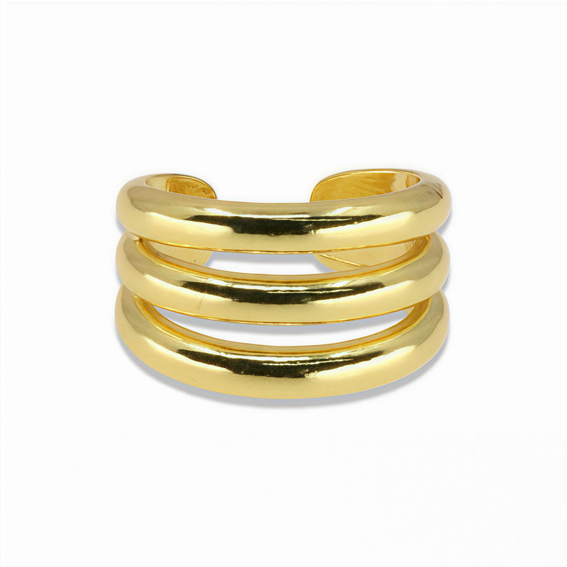 Gold Mini Triple Line Ear Cuff