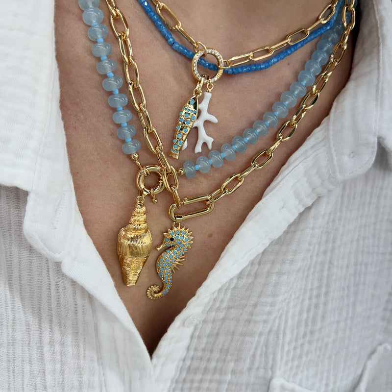 Turquoise Seahorse Pendant