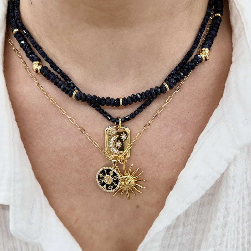 14K Gold Filled Radiant Sun Pendant