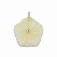 Flower Pendant With 14k Gold Plated Hook