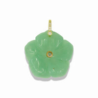 Flower Pendant With 14k Gold Plated Hook