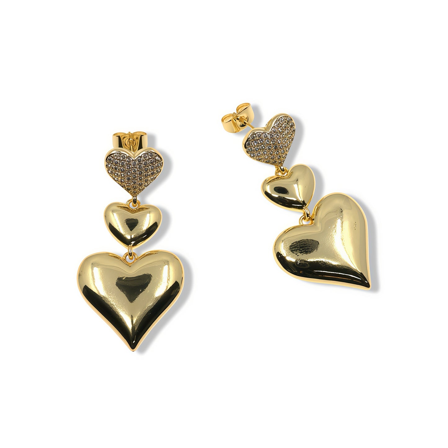GOLD & ZIRCONIA LOVE TRIO