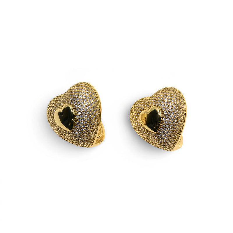 HUGGIE LOVE WITH MINI GOLD HEART