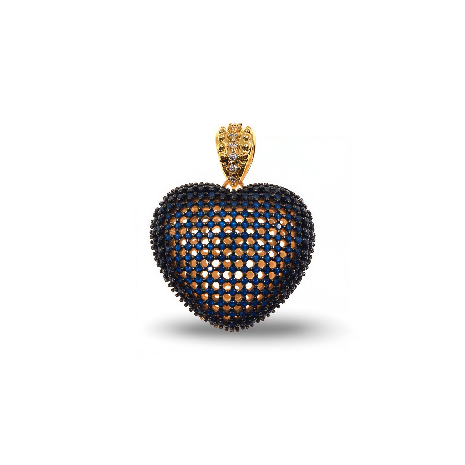 HEART LOCKET PENDANY WITH ZIRCONIA