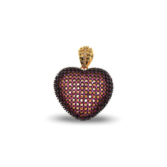 HEART LOCKET PENDANY WITH ZIRCONIA