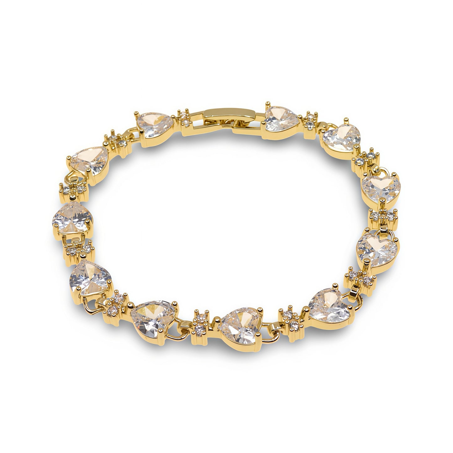 HEART LINK ZIRCONIA BRACELET