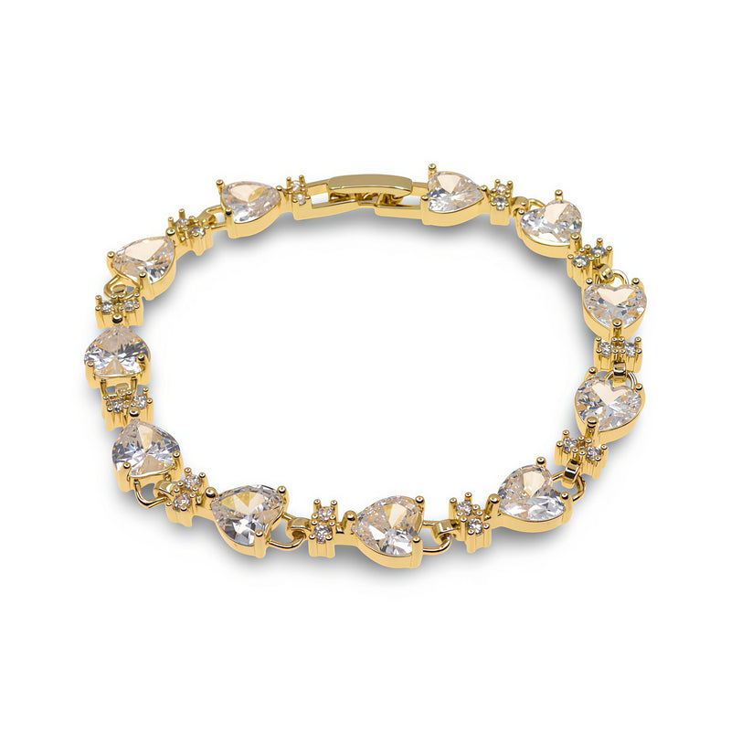HEART LINK ZIRCONIA BRACELET