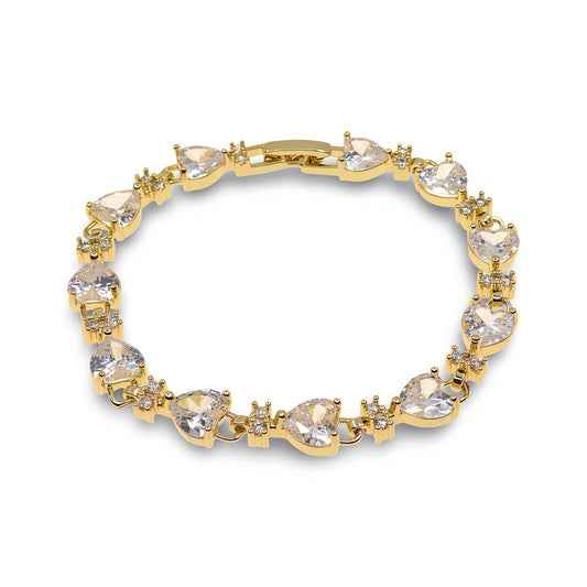 HEART LINK ZIRCONIA BRACELET