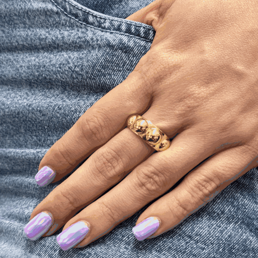 SPHERES GOLD RING