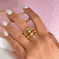 SPIRAL GOLD RING