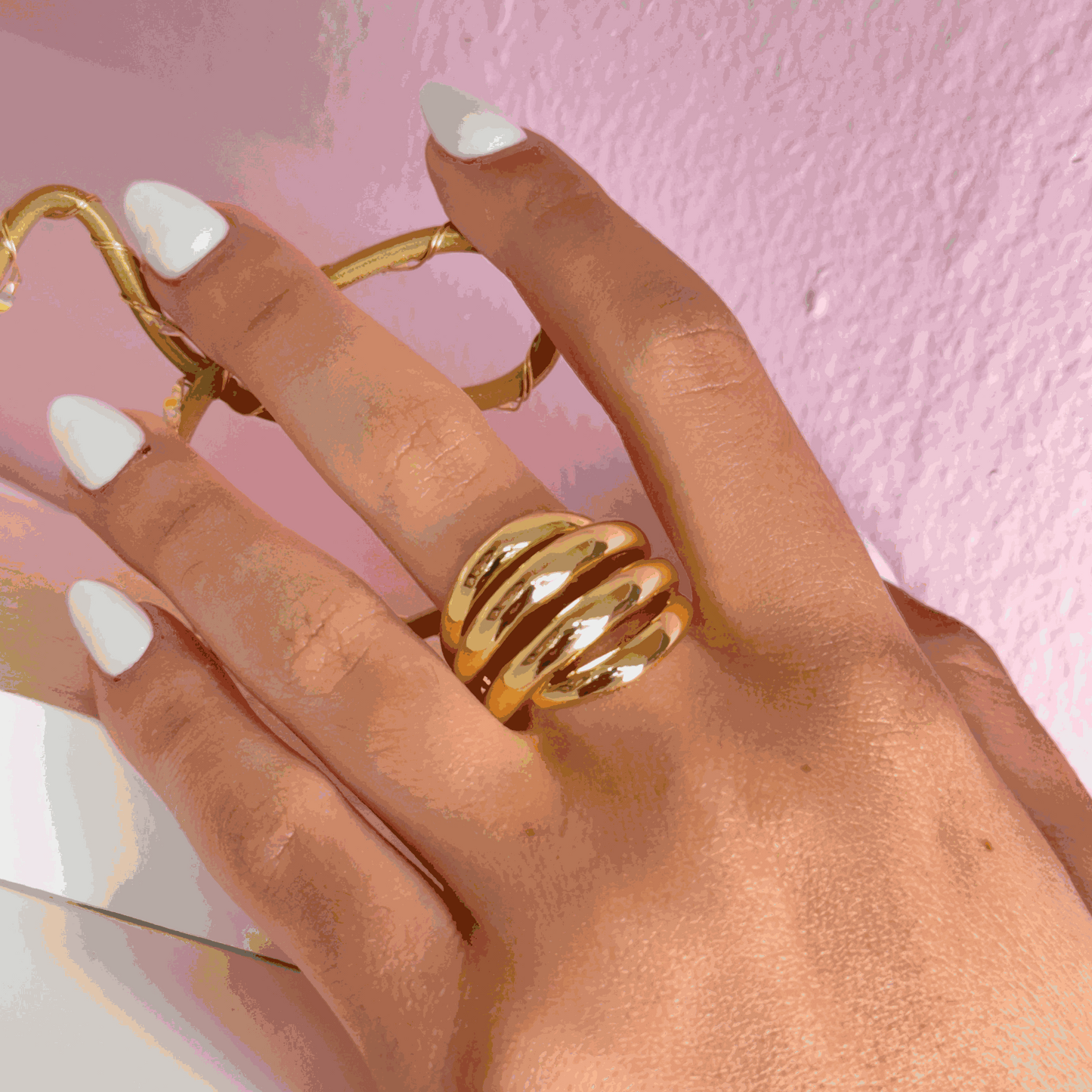 SPIRAL GOLD RING
