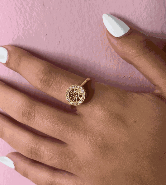 TREE OF LIFE GOLD RING