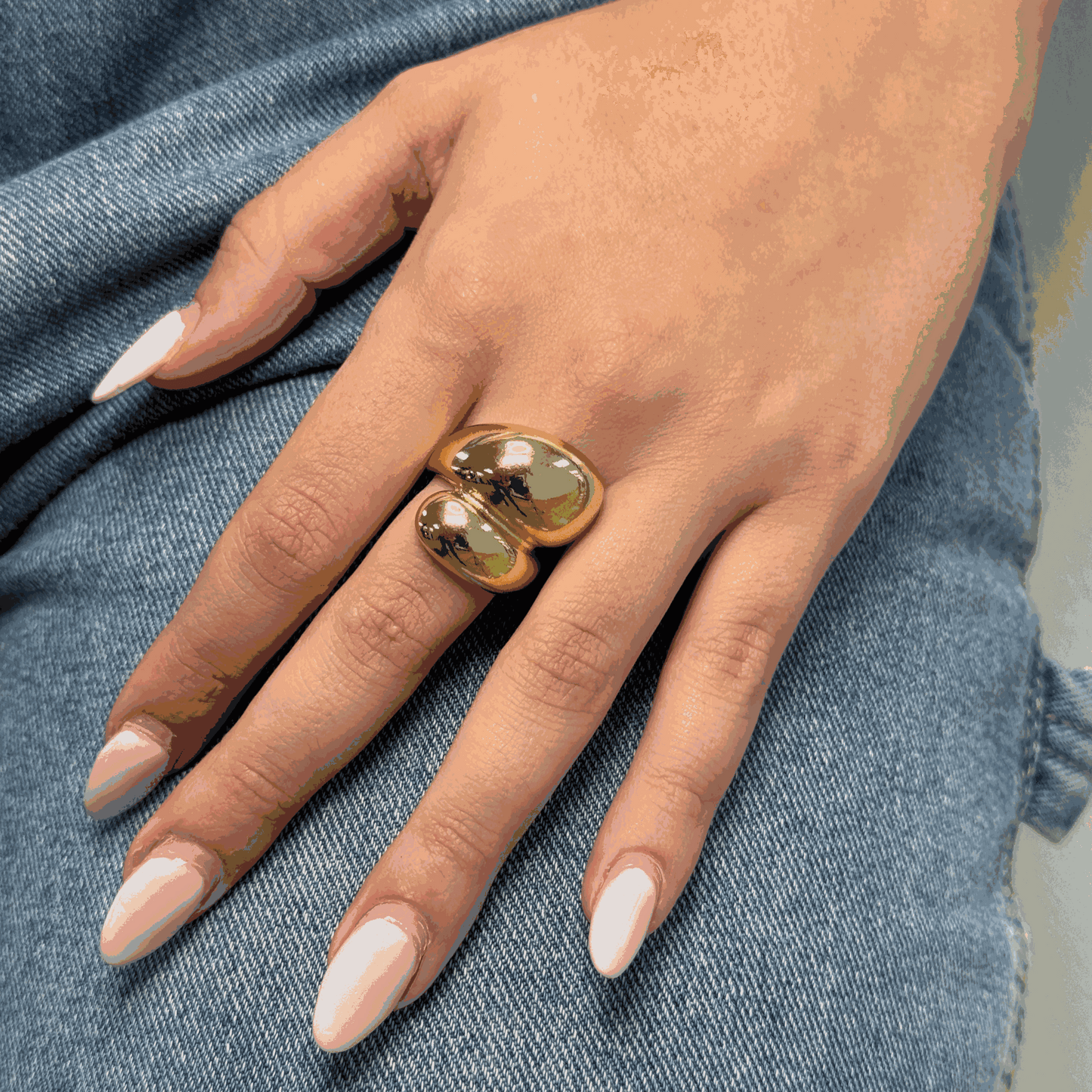 DOUBLE GORA GOLD RING