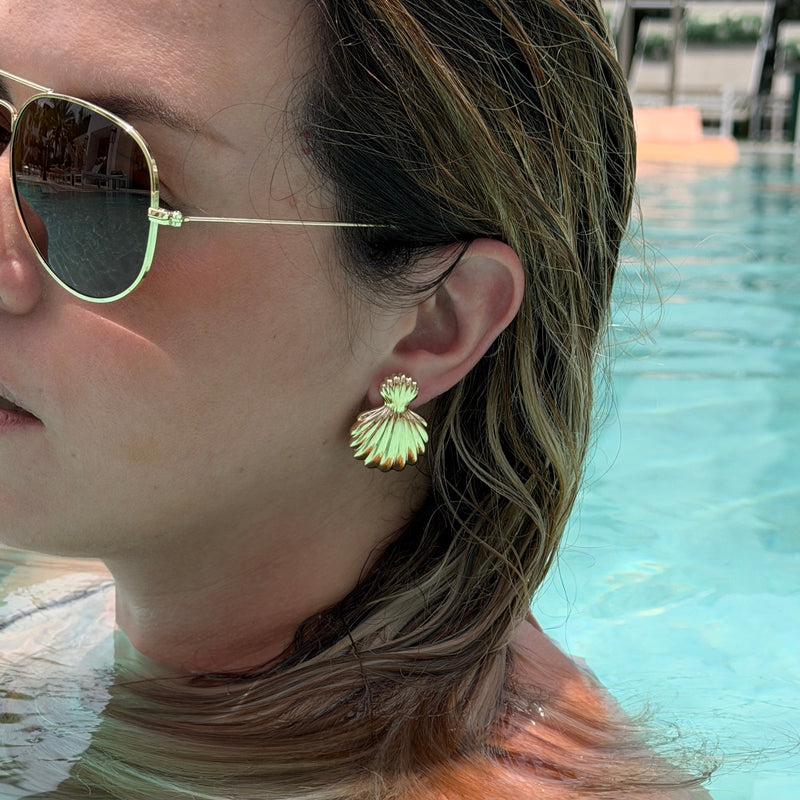 Ocean Shell Statement Earrings