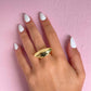 ABSTRAC GOLD RING