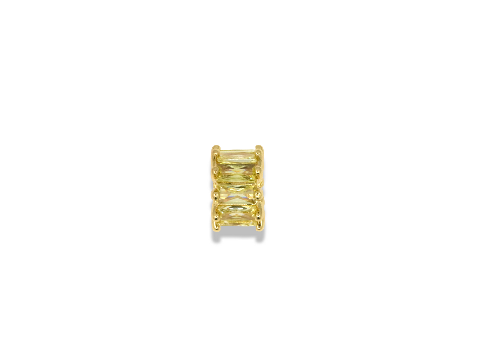 Baguette Crystal Spacer Charm